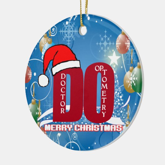 SANKT TUN WEIHNACHTSverzierungs-DOKTOR OPTOMETRY Keramik Ornament (Links)