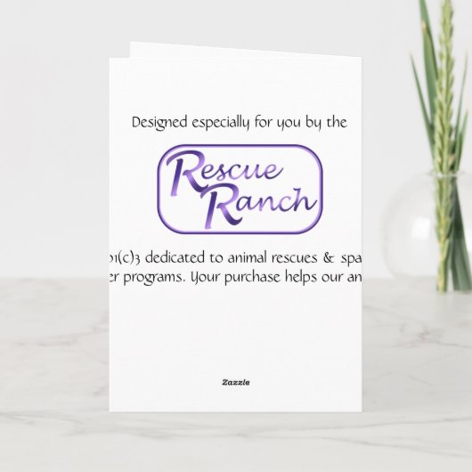 Sankt u. Chihuahua Feiertagskarte (Rückseite)