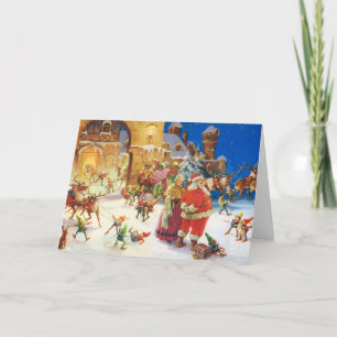 SANKT U. FRAU KLAUS AT THE NORDPOL FEIERTAGSKARTE