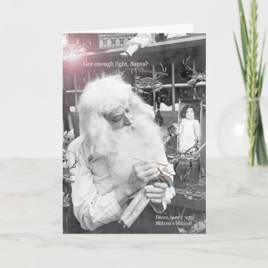 Sankt u. Krabben Feiertagskarte (Vorderseite)