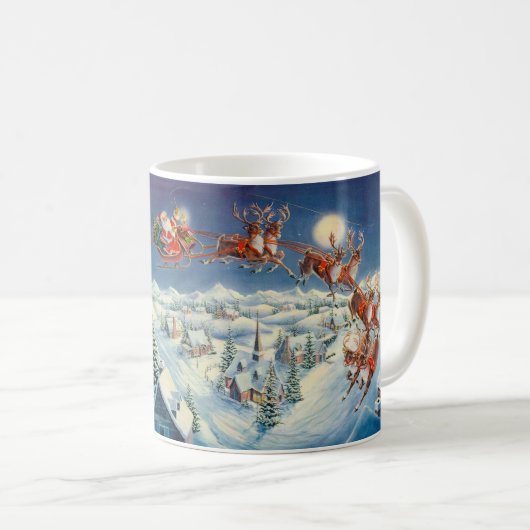 SANKT u. PFERDESCHLITTEN durch SHARON SHARPE Kaffeetasse (VorderseiteRechts)