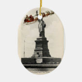 Sankt über amerikanischer Weihnachtsverzierung New Keramikornament (Vorne)