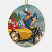 Sankt und der Beiwagen Keramik Ornament (Links)