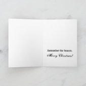 Sankt und der Stern Feiertagskarte (Innenseite)