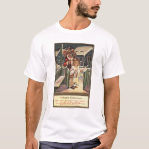 Sankt und Engel mit Laterne T-Shirt