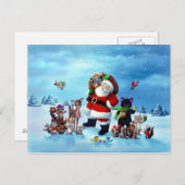 Sankt und Freunde Feiertagspostkarte (Vorne/Hinten)