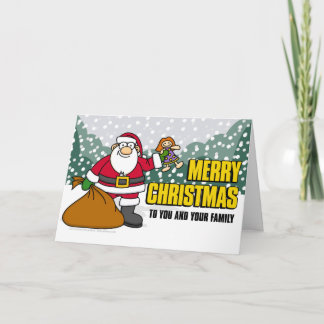 Sankt- und Geschenk-Karte Feiertagskarte