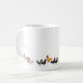 Sankt und Hühner Kaffeetasse (Vorderseite Links)