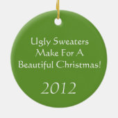 Sankt und Ren, die hässliche Keramik Ornament (Hinten)