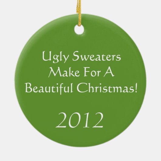 Sankt und Ren, die hässliche Keramik Ornament (Hinten)