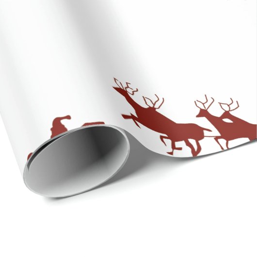 Sankt- und Ren-Packpapier Geschenkpapier (Rolleneckpunkt)