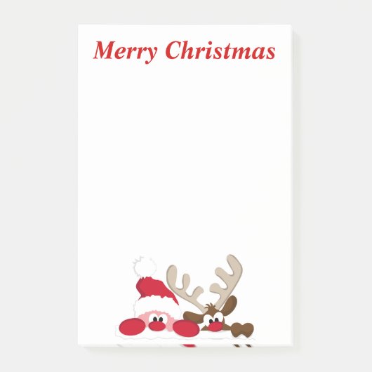 Sankt und Ren Post-it Klebezettel (Vorderseite)