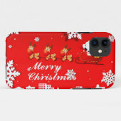 Sankt- und Ren-Weihnachten Case-Mate iPhone Hülle (Rückseite (Horizontal))