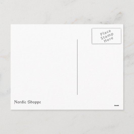 Sankt und Rene Feiertagspostkarte (Rückseite)