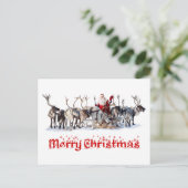 Sankt und Rene Feiertagspostkarte (Stehend Vorderseite)