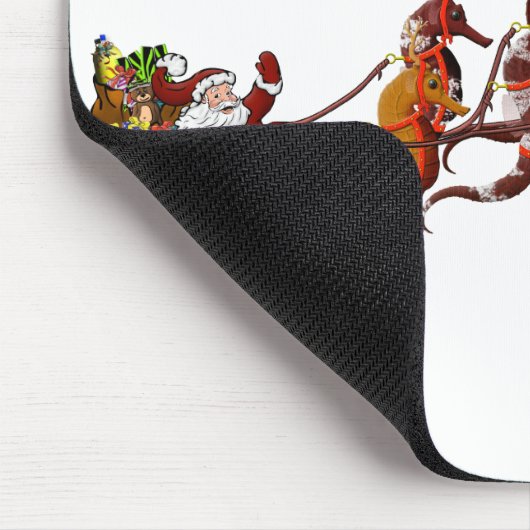 Sankt und SeepferdSleigh Mousepad (Ecke)