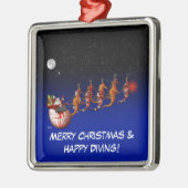 Sankt und Seepferdsleigh-Verzierung Ornament Aus Metall (Links)