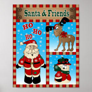 Sankt und seine Winter-Freunde Poster
