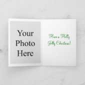 Sankt und Weihnachtsbaum-Gruß-Karte Feiertagskarte (Innenseite)