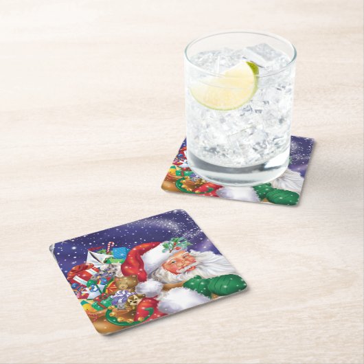 Sankt-Untersetzer Rechteckiger Pappuntersetzer (Vor Ort)