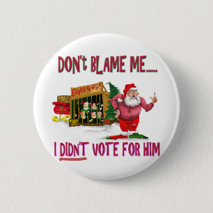 Sankt w/Elves für Miete/politischen Witz Button