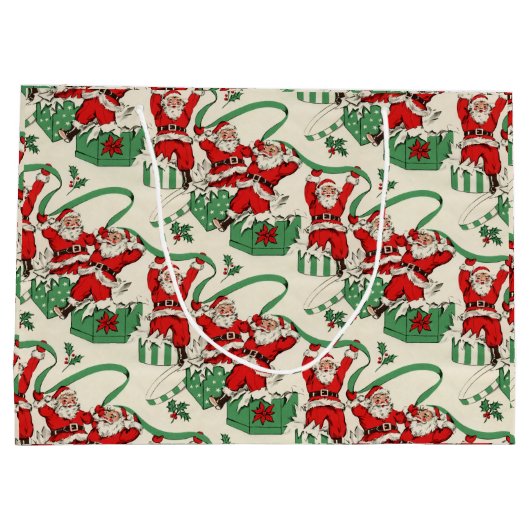 Sankt-Weihnachtsgeschenk-Taschen-festliches Große Geschenktüte (Rückseite)