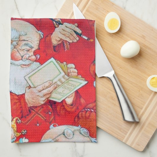 Sankt, WeihnachtsGeschirrtuchs Handtuch (Viertel Falte)