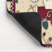 Sankt-Weihnachtsglühlampen Mousepad (Ecke)