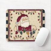 Sankt-Weihnachtsglühlampen Mousepad (Mit Mouse)