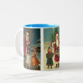 Sankt-WeihnachtsTassen-heiße Schokolade Zweifarbige Tasse (Vorderseite Links)