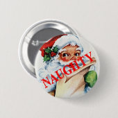Sankt-Weihnachtsweihnachtsfrecher Button (Vorne & Hinten)