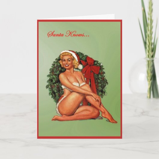 Sankt weiß… feiertagskarte (Vorderseite)