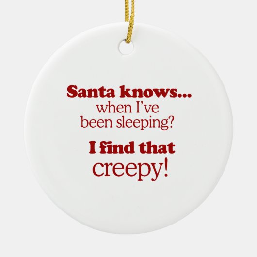 Sankt weiß, wann ich geschlafen habe. Ich finde Keramik Ornament (Vorne)