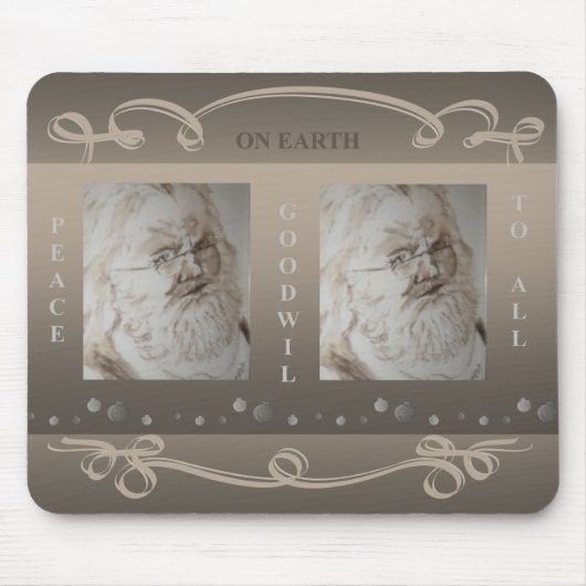 Sankt-WELTFRIEDEN-GOODWILL ZU ALLEN Mousepad (Vorne)