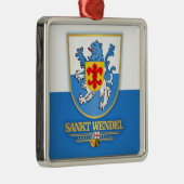 Sankt Wendel Kreis COA Shirts Ornament Aus Metall (Rechts)