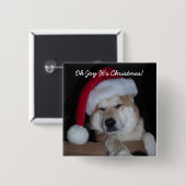 Sankt wenig Shiba-Inu Helfer-Knopf Button (Vorne & Hinten)