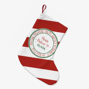 Sankt Werkstatt-personalisierter Name Kleiner Weihnachtsstrumpf
