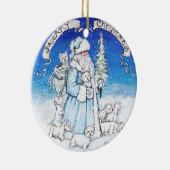 Sankt Westies Keramik Ornament (Rechts)