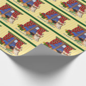 Sanktcorgi-Packpapier Tri Farbe Geschenkpapier (Ecke)