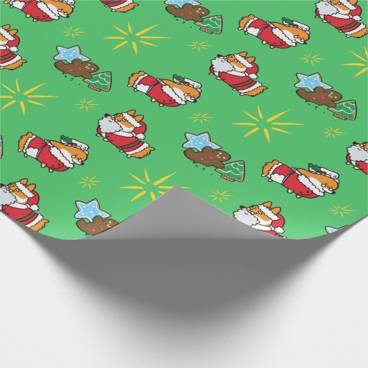 Sanktcorgi-WeihnachtsPackpapier Geschenkpapier (Ecke)