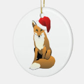 Sanktfox-Weihnachtsverzierung Keramikornament (Links)