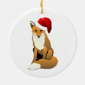 Sanktfox-Weihnachtsverzierung Keramikornament (Hinten)