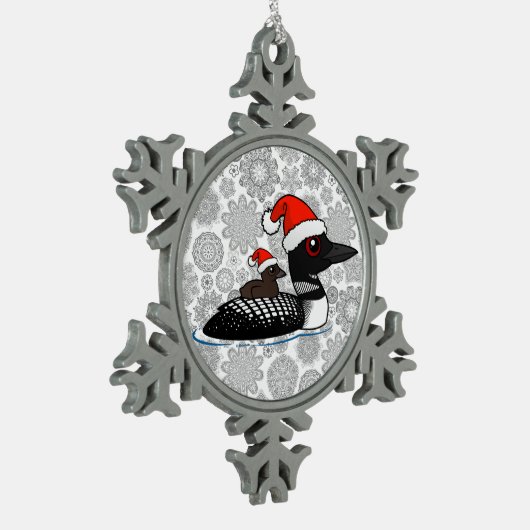 SanktLoon Schneeflocken Zinn-Ornament (Links)