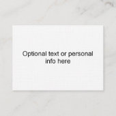 SanktSleigh und Ren-Silhouette Visitenkarte (Rückseite)