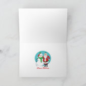 Sanktsnowman-Foto Feiertagskarte (Innenseite)