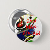SANMANROCKS! , Chicago! 2007 Button (Vorne & Hinten)