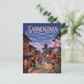 Sannenzaka-Hang Japan Postkarte (Stehend Vorderseite)