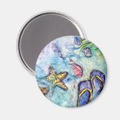 SANNIBELSANDLES MAGNET (Vorderseite/Rückseite)