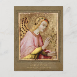 Sano di Pietro Annunziation Engel CC0734 Sienesen Postkarte