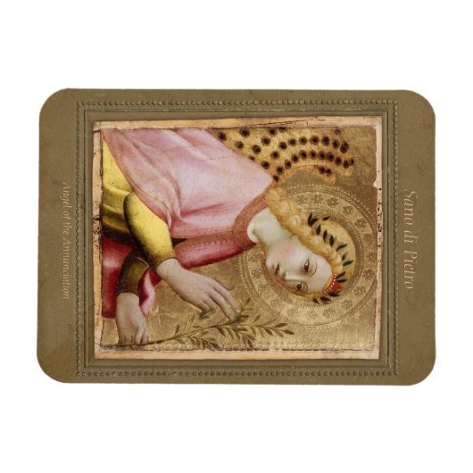 Sano di Pietro Annunziation Engel CC0747 Sienesen Magnet (Horizontal)